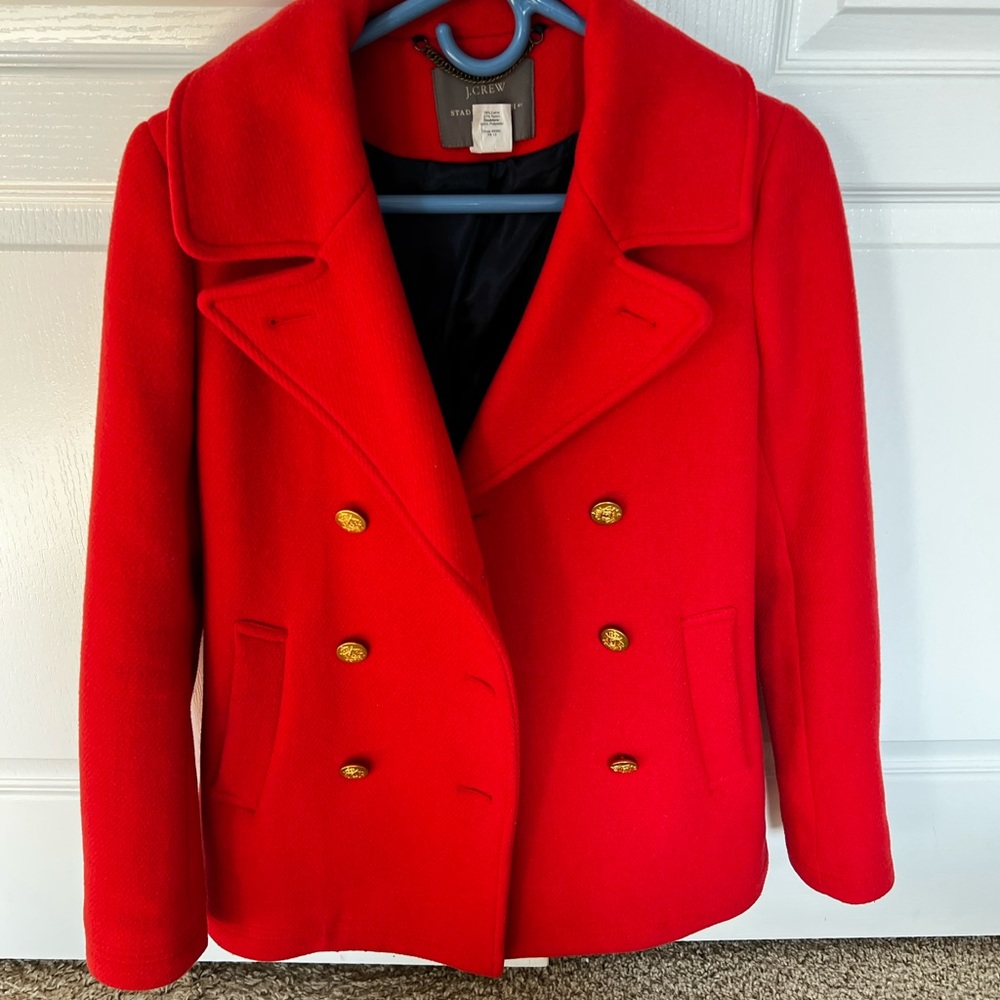 JCrew Nello Gori Stadium Cloth Coat Size Zero. Excellent condition. - Picture 2 of 12